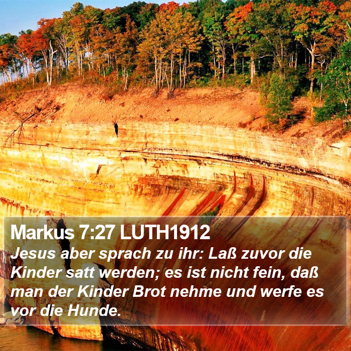 Markus 7:27 LUTH1912 Bible Study