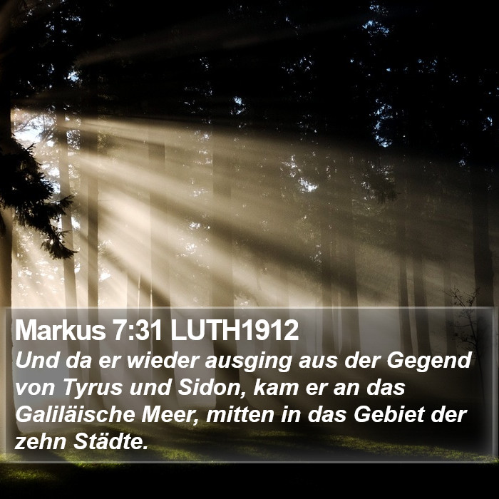 Markus 7:31 LUTH1912 Bible Study