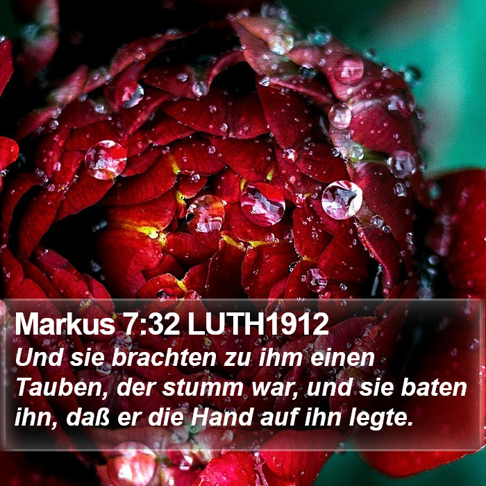 Markus 7:32 LUTH1912 Bible Study