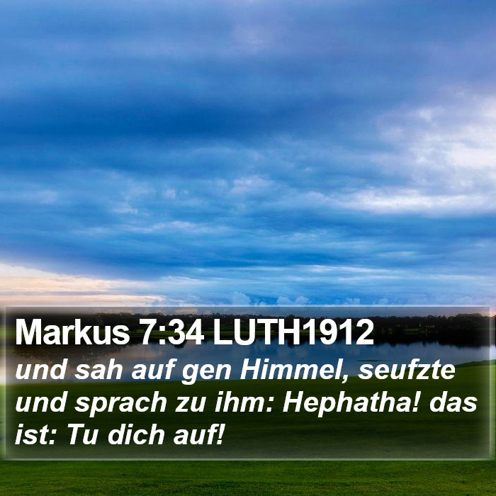 Markus 7:34 LUTH1912 Bible Study