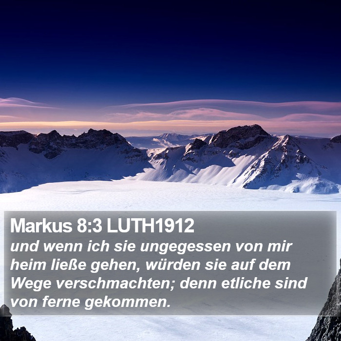 Markus 8:3 LUTH1912 Bible Study