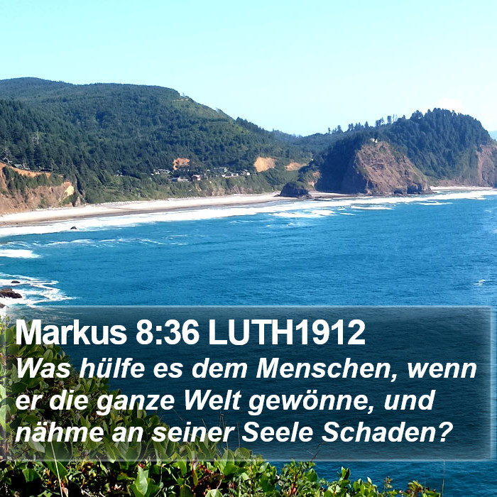 Markus 8:36 LUTH1912 Bible Study
