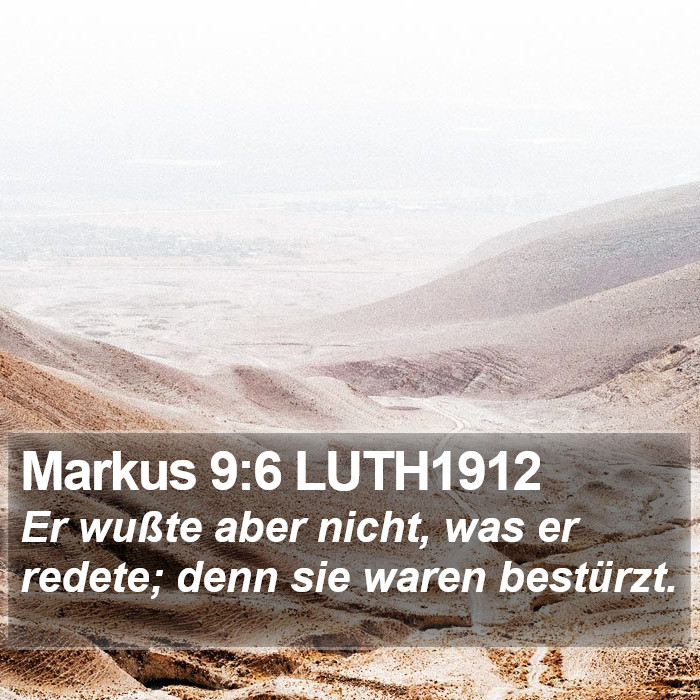 Markus 9:6 LUTH1912 Bible Study