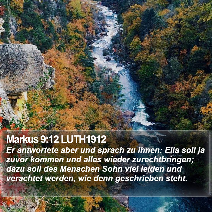Markus 9:12 LUTH1912 Bible Study