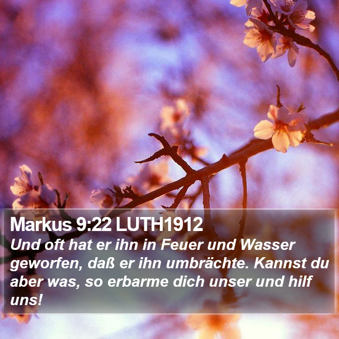 Markus 9:22 LUTH1912 Bible Study