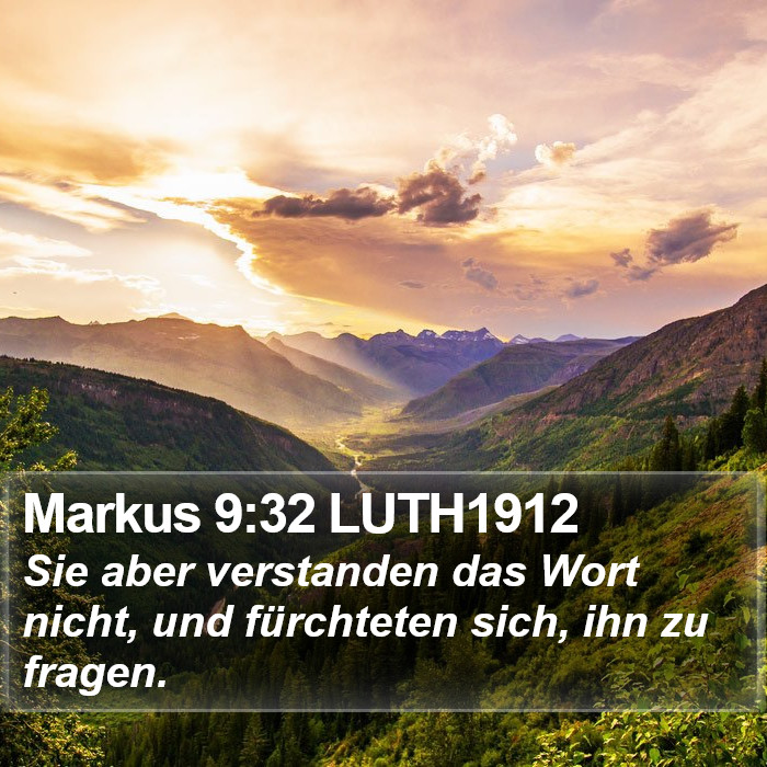 Markus 9:32 LUTH1912 Bible Study