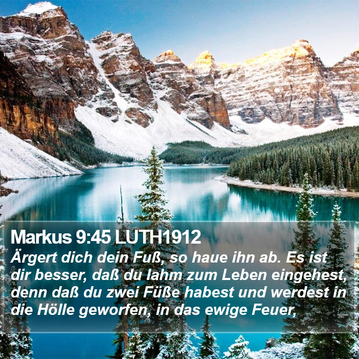 Markus 9:45 LUTH1912 Bible Study