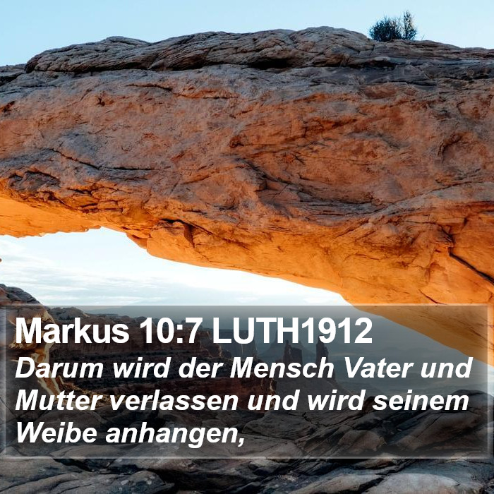 Markus 10:7 LUTH1912 Bible Study