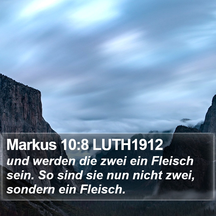 Markus 10:8 LUTH1912 Bible Study