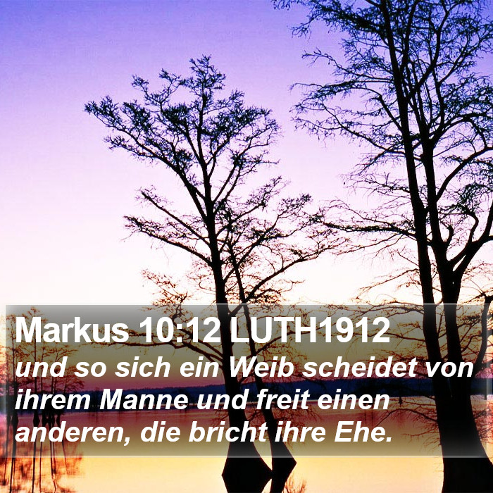 Markus 10:12 LUTH1912 Bible Study