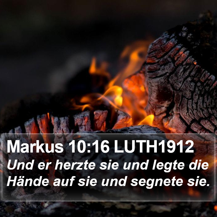 Markus 10:16 LUTH1912 Bible Study