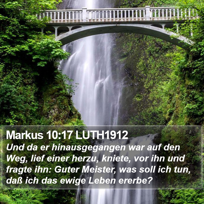 Markus 10:17 LUTH1912 Bible Study
