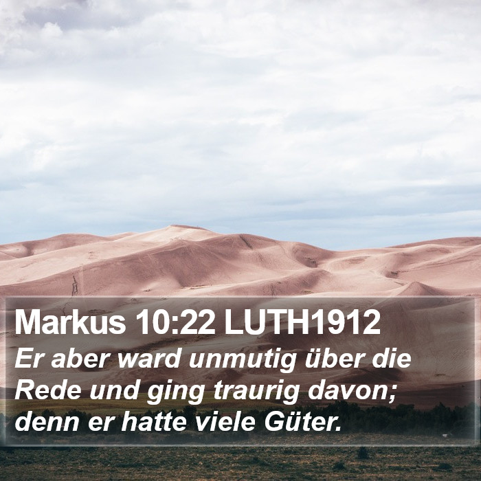 Markus 10:22 LUTH1912 Bible Study