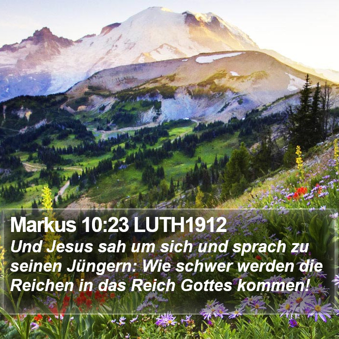 Markus 10:23 LUTH1912 Bible Study