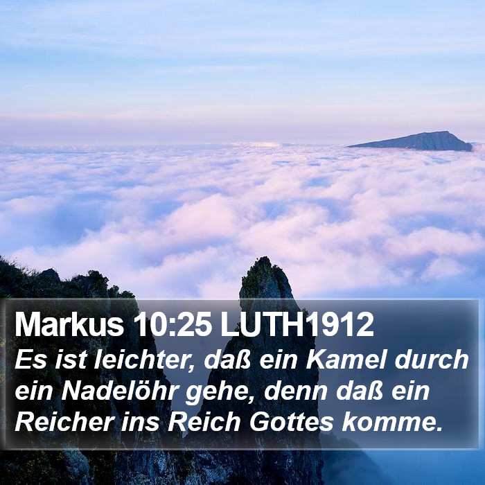 Markus 10:25 LUTH1912 Bible Study
