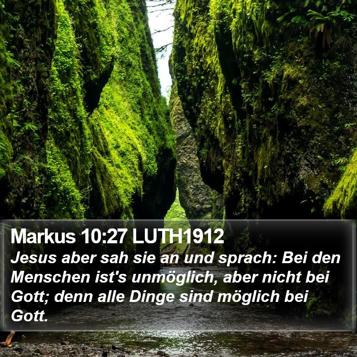 Markus 10:27 LUTH1912 Bible Study