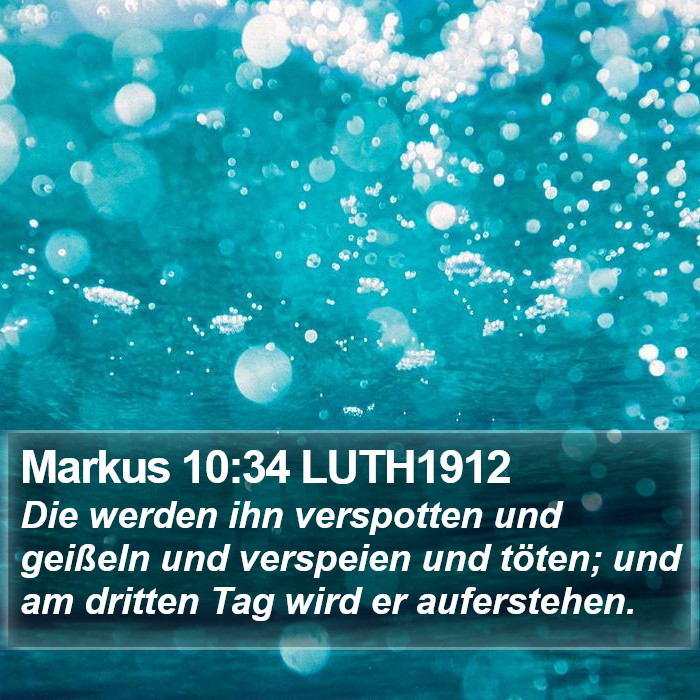 Markus 10:34 LUTH1912 Bible Study