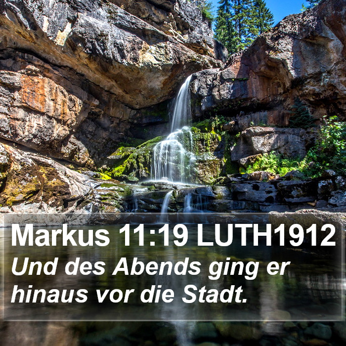 Markus 11:19 LUTH1912 Bible Study