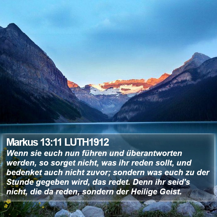 Markus 13:11 LUTH1912 Bible Study
