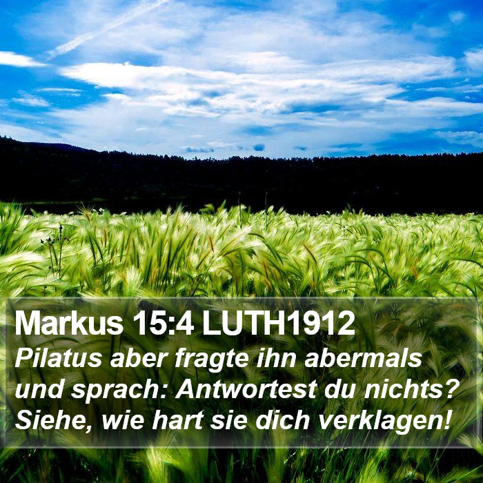 Markus 15:4 LUTH1912 Bible Study