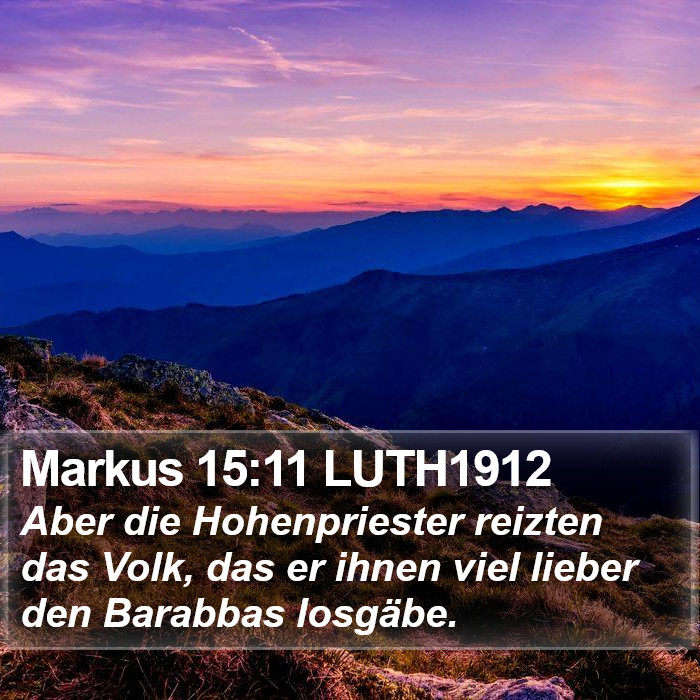 Markus 15:11 LUTH1912 Bible Study