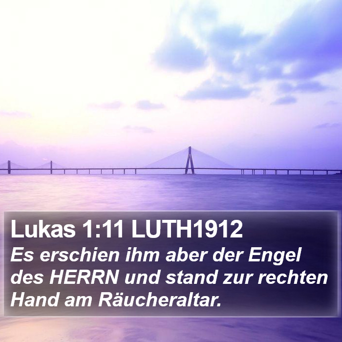 Lukas 1:11 LUTH1912 Bible Study