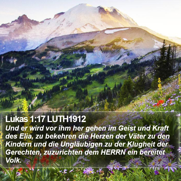 Lukas 1:17 LUTH1912 Bible Study