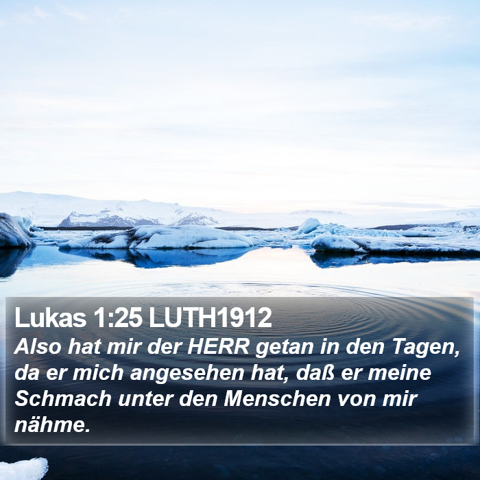 Lukas 1:25 LUTH1912 Bible Study