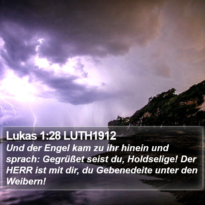 Lukas 1:28 LUTH1912 Bible Study