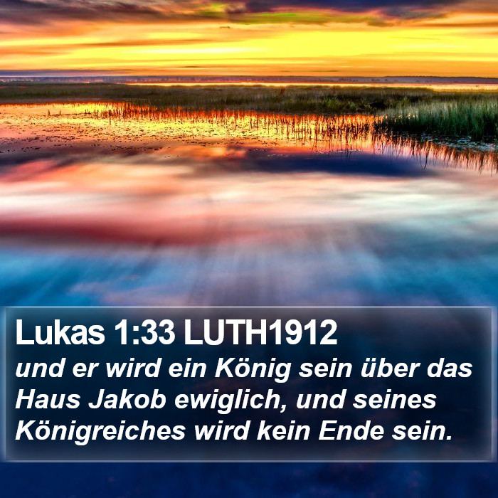 Lukas 1:33 LUTH1912 Bible Study