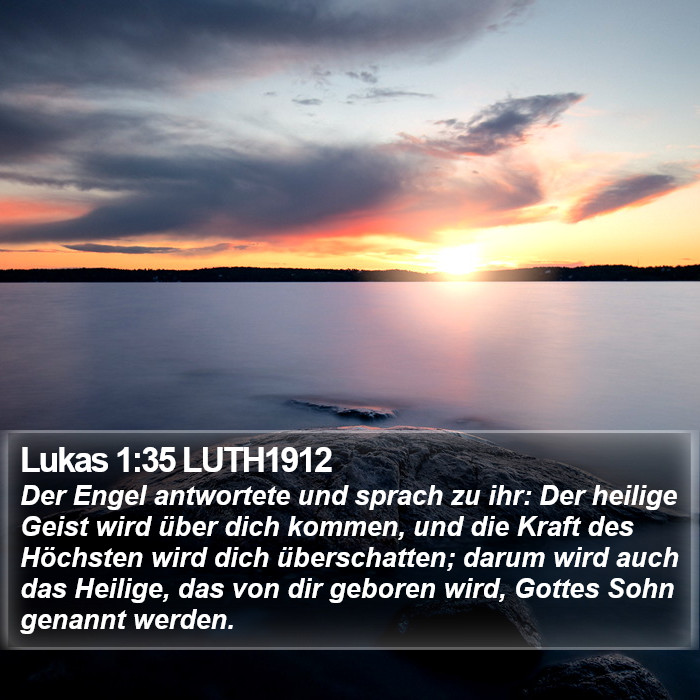 Lukas 1:35 LUTH1912 Bible Study