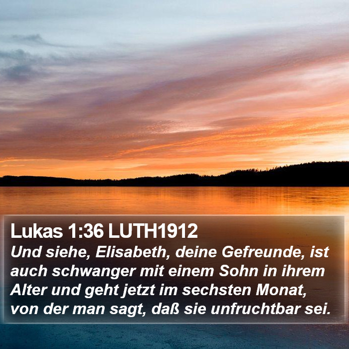 Lukas 1:36 LUTH1912 Bible Study