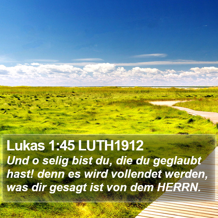 Lukas 1:45 LUTH1912 Bible Study