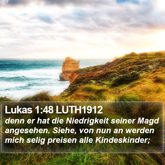 Lukas 1:48 LUTH1912 Bible Study