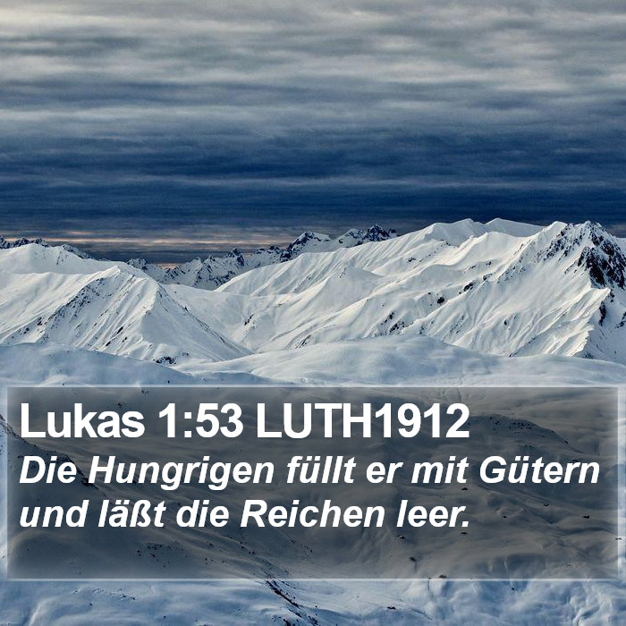 Lukas 1:53 LUTH1912 Bible Study