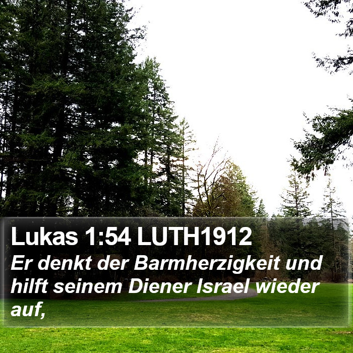 Lukas 1:54 LUTH1912 Bible Study