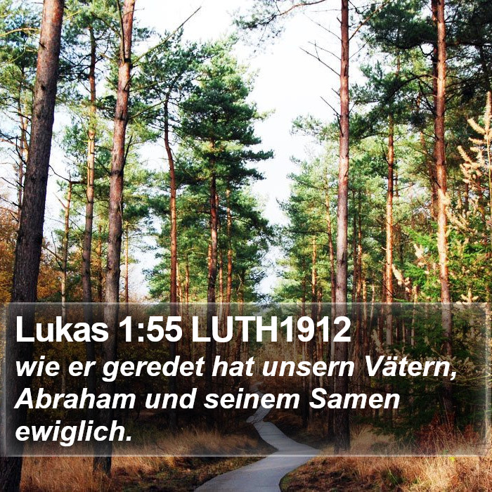 Lukas 1:55 LUTH1912 Bible Study