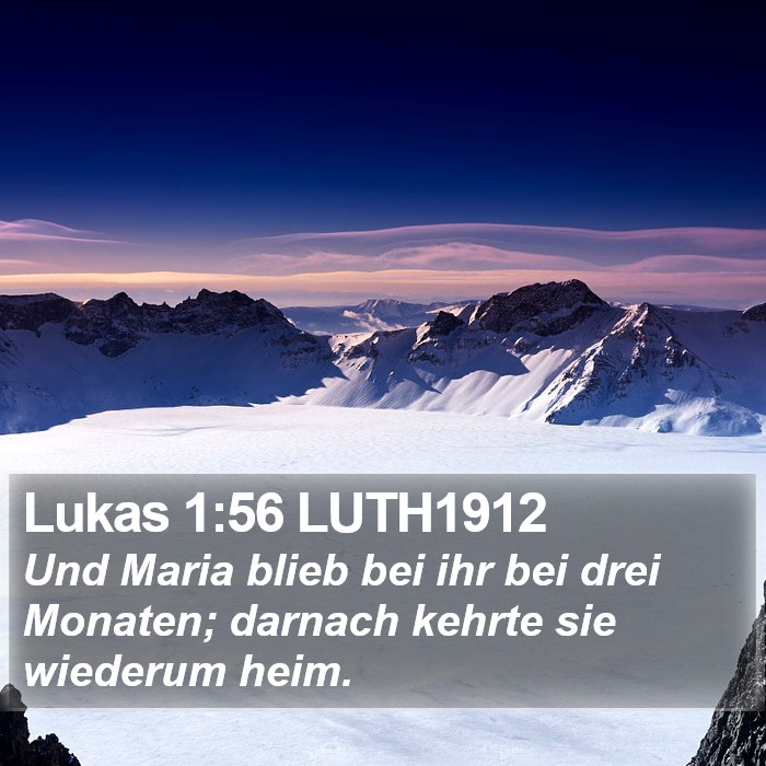 Lukas 1:56 LUTH1912 Bible Study