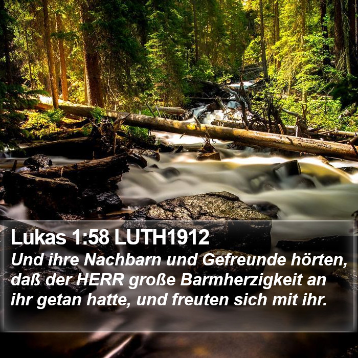 Lukas 1:58 LUTH1912 Bible Study