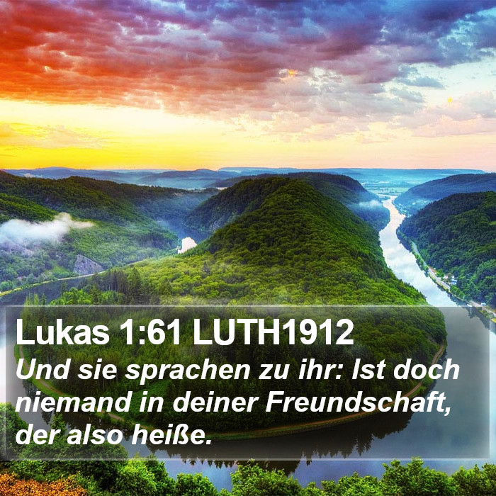 Lukas 1:61 LUTH1912 Bible Study