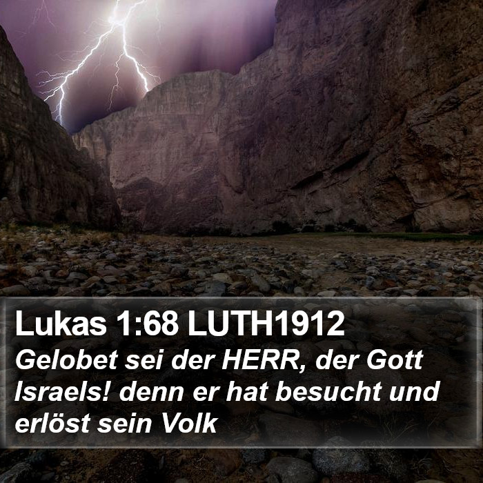 Lukas 1:68 LUTH1912 Bible Study