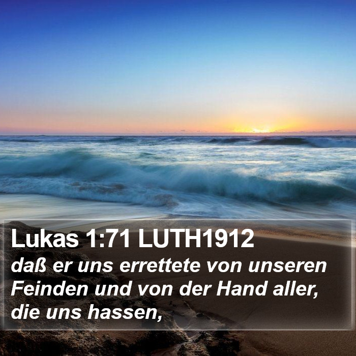 Lukas 1:71 LUTH1912 Bible Study