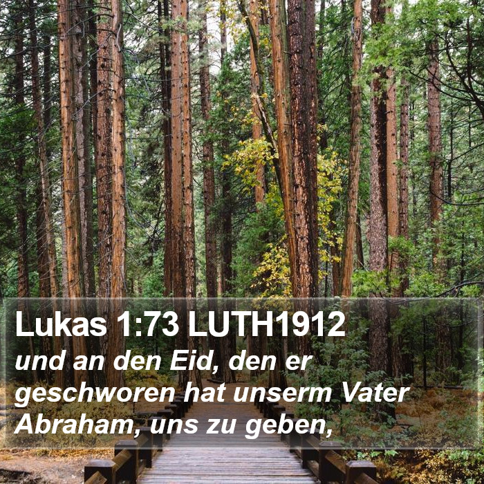 Lukas 1:73 LUTH1912 Bible Study