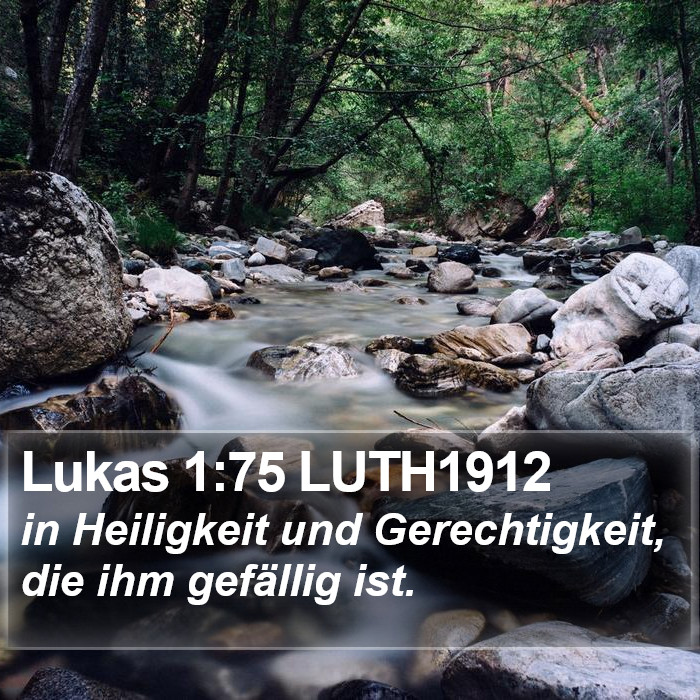 Lukas 1:75 LUTH1912 Bible Study