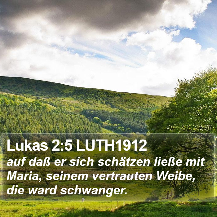 Lukas 2:5 LUTH1912 Bible Study