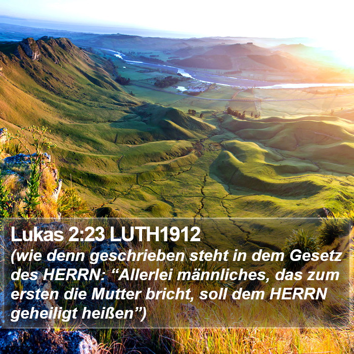 Lukas 2:23 LUTH1912 Bible Study