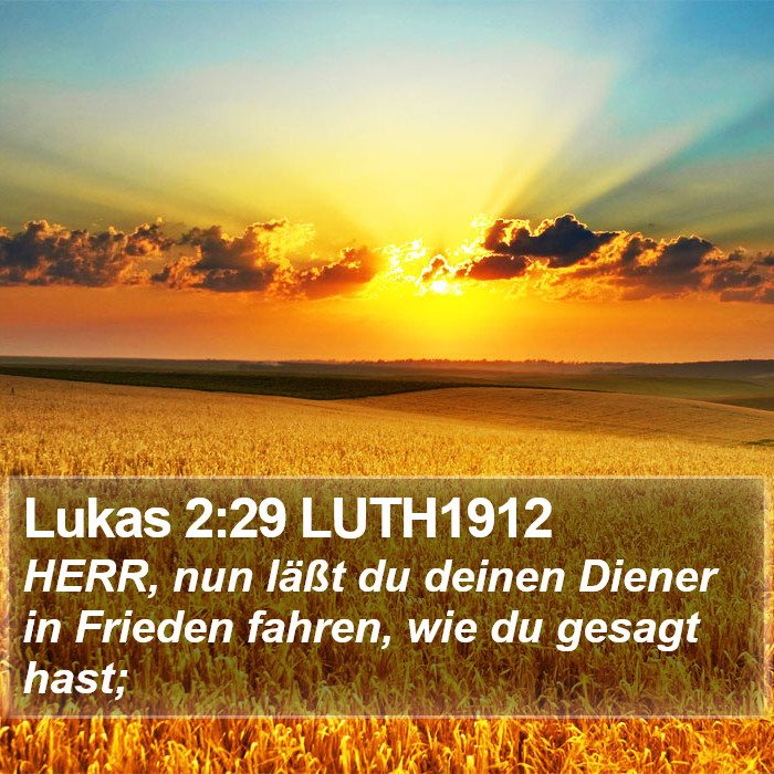 Lukas 2:29 LUTH1912 Bible Study