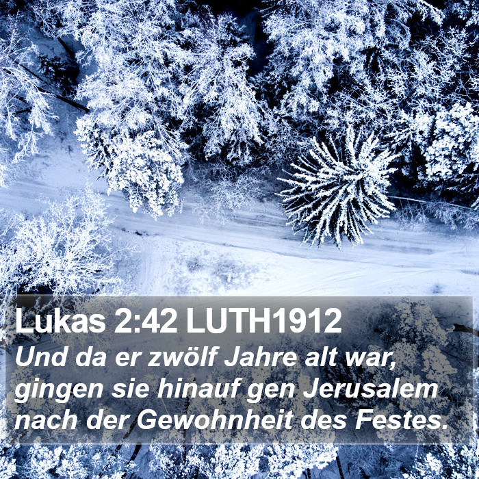 Lukas 2:42 LUTH1912 Bible Study