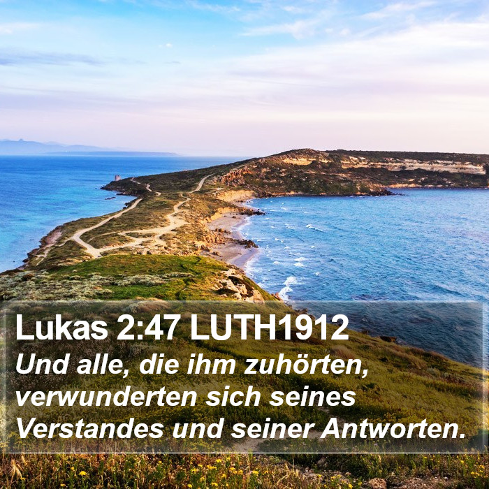 Lukas 2:47 LUTH1912 Bible Study
