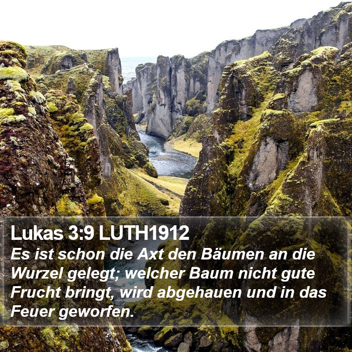 Lukas 3:9 LUTH1912 Bible Study